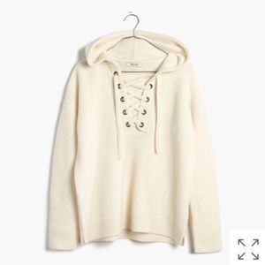 Madewell Sweaters - Madewell Lace Up Hoodie Madewell Sweaters - Madewell Lace Up Hoodie